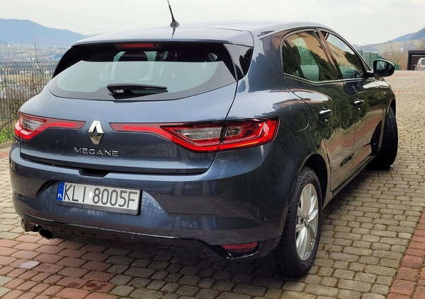 Renault Megane cena 53600 przebieg: 84000, rok produkcji 2018 z Limanowa małe 277